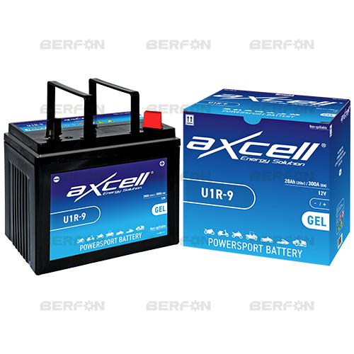 BATERIA AXCELL U1R-9: 12V-28,0A (195x125x176mm)